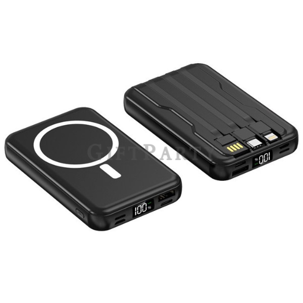 ,磁吸行動電源,移動電源,充電寶,Magsafe磁吸無線行動電源10000mAh自帶線移動電源