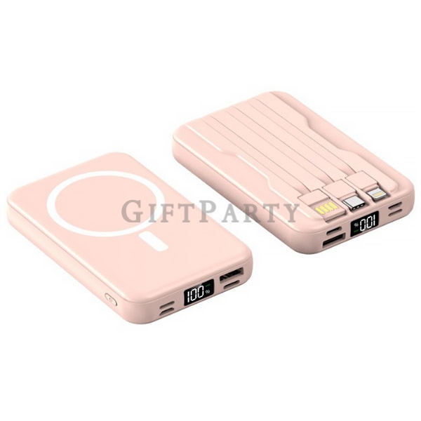 ,磁吸行動電源,移動電源,充電寶,Magsafe磁吸無線行動電源10000mAh自帶線移動電源