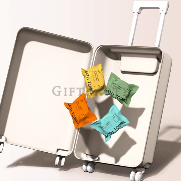 出國旅遊贈品,廣告贈品,實用贈品,旅展贈品,一次性壓縮浴巾,一次性浴巾,