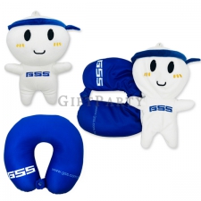 2in1 custom shaped U-shaped pillow