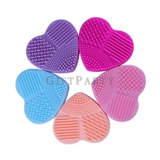 Heart Shaped Silicone Makeup Brush Cleaning Mat