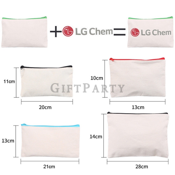 Zipper canvas storage bag cosmetic bag拉鍊帆布收納袋化妝包2