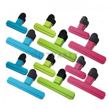 Plastic food storage bag clips bag