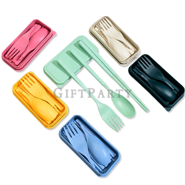 選舉小物,環保餐具,選舉贈品,禮品,折疊小麥餐具三件套