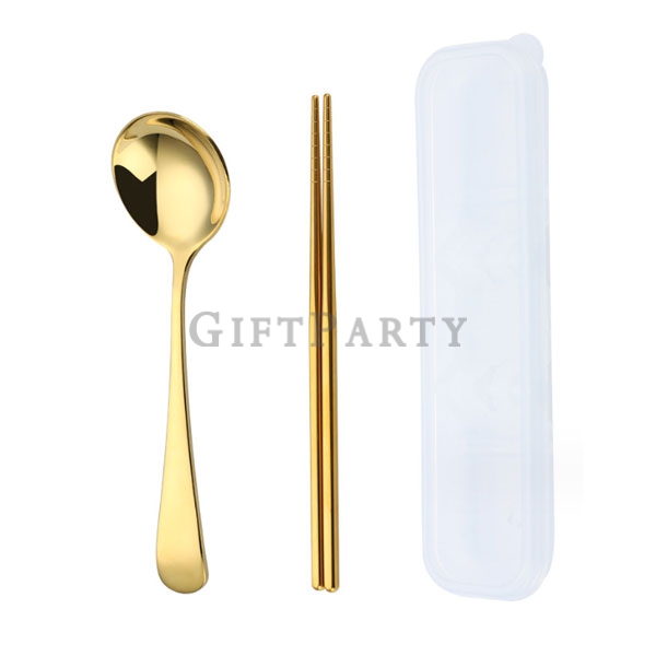 環保餐具,股東會贈品,禮品,贈品,輔銷品,不鏽鋼餐具二件組