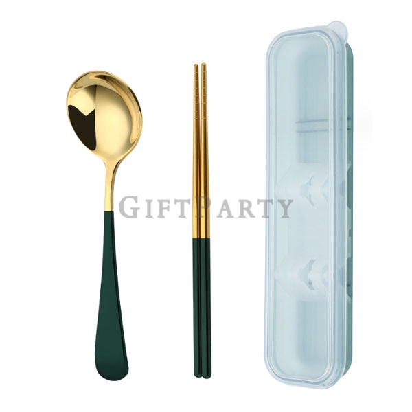 環保餐具,股東會贈品,禮品,贈品,輔銷品,不鏽鋼餐具二件組