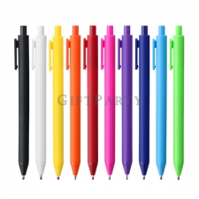Push-type solid color ball pen