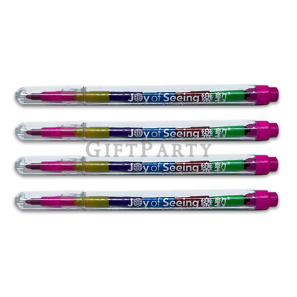 Rainbow Crayon Bullet Crayon,彩紅筆,文具禮品,兒童贈品,