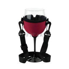 Neoprene Sleeve Wine Holder Necklace with Adjustable Neck St