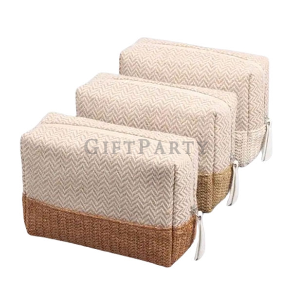 Straw Woven  makeup bag,草編化妝包,精品贈品,企業贈品,客製化禮品,