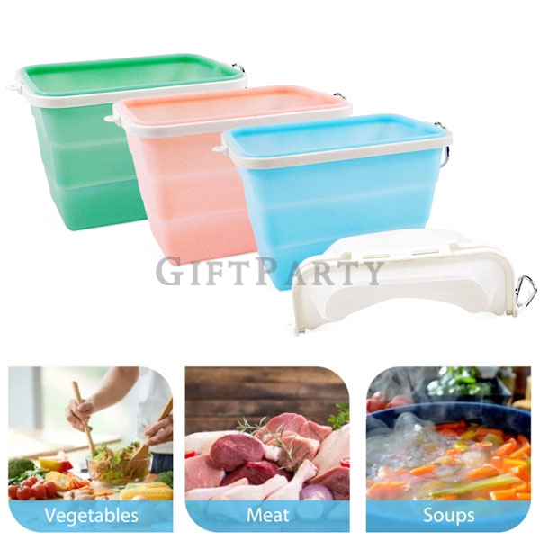 廣告贈品,促銷禮品,客製LOGO贈品,品牌贈品,高品質贈品, 食品級矽膠折疊保鮮盒