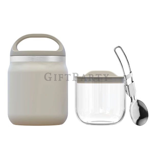 Advertising gifts, promotional gifts, -不鏽鋼食物罐+玻璃密封碗2