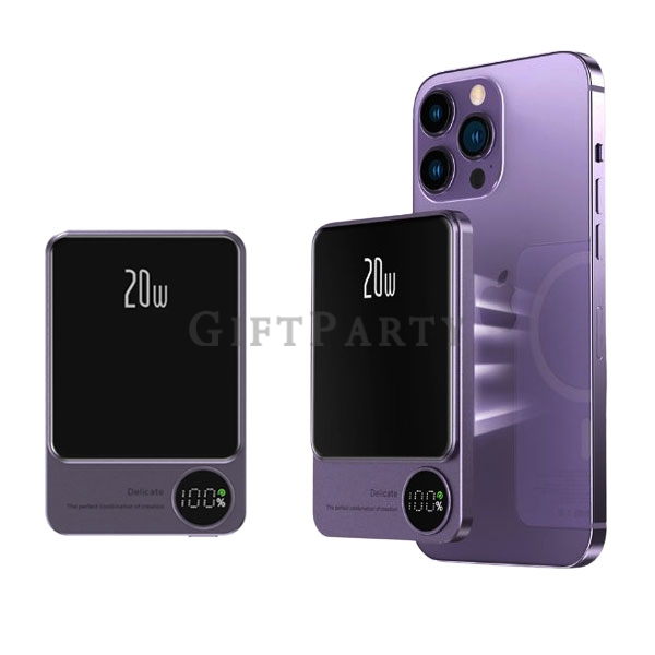 超薄行動充,吸磁無線充行動電源,超薄磁吸行動電源10000mAh