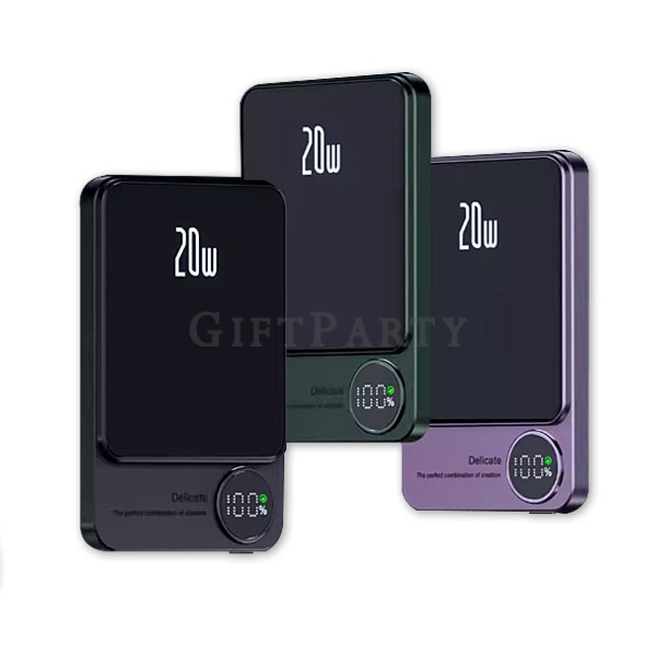 超薄行動充,吸磁無線充行動電源,超薄磁吸行動電源10000mAh