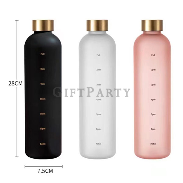 品牌贈品,品牌禮品,塑料漸層水瓶帶刻度1000ml3