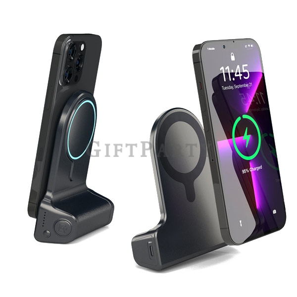 自拍行動電源,磁性無線充電相機手把行動電源-4500mah