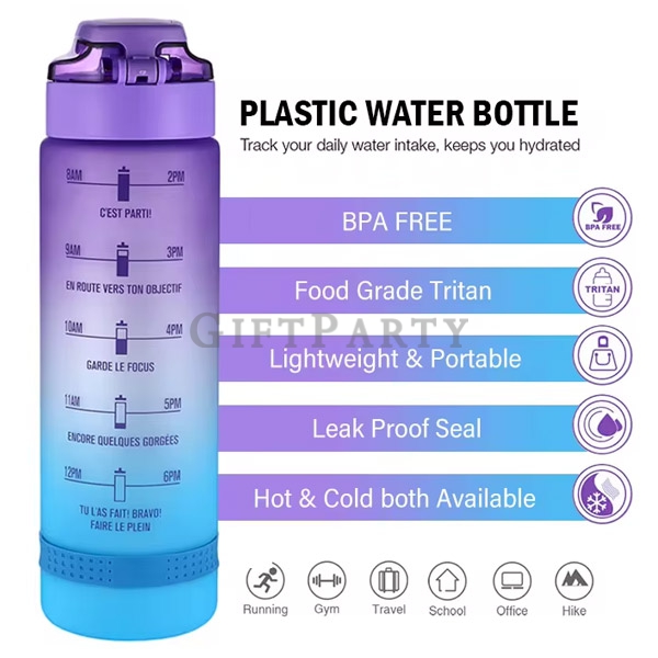 Food-Grade Tritan Sports Water Bottle,TRITAN運動水壺1L,塑料水瓶,