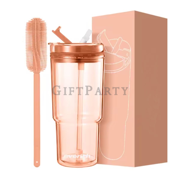女性贈品,百貨公司贈品,AS透明吸管杯580ml,贈品,