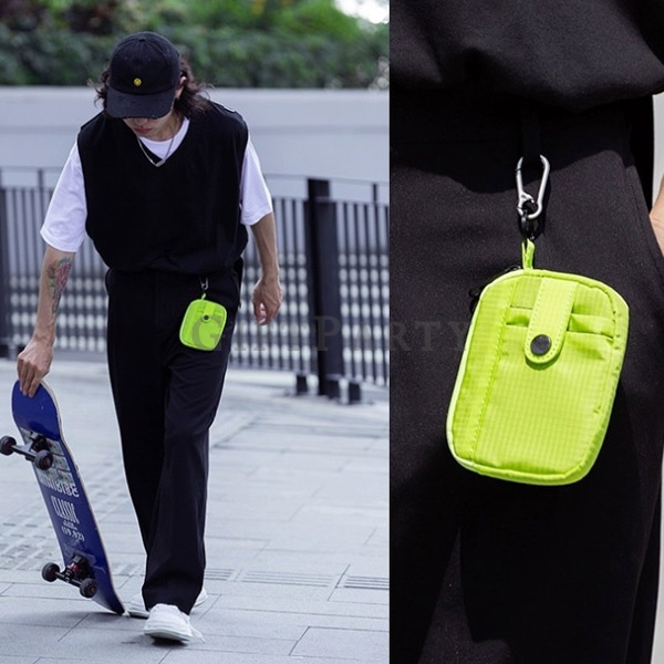 潮牌贈品,戶外品牌贈品,OUTDOOR多功能包,多功能零錢證件包帶登山扣