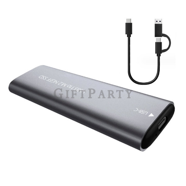 M.2 固態硬碟外接盒,USB 3.1 Gen2 外接盒,鋁合金外接盒,M.2固態硬碟外接盒