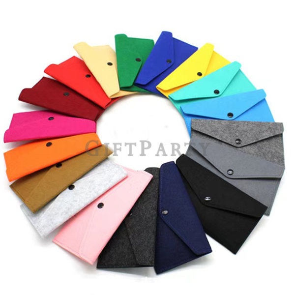 毛氈信封袋毛氈手機包,銀行鈔票袋,票卷包