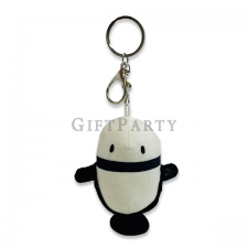 Plush doll keychain microphone shape