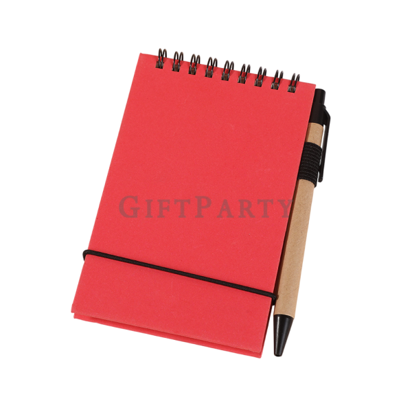 筆記本附筆,牛皮紙筆記本,活動贈品文具,客製LOGO手札,迷你筆記本kraft notebook with pen, eco notepad, custom promo stationery, sma