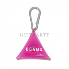PVC Triangle Coin Pouch with Carabiner