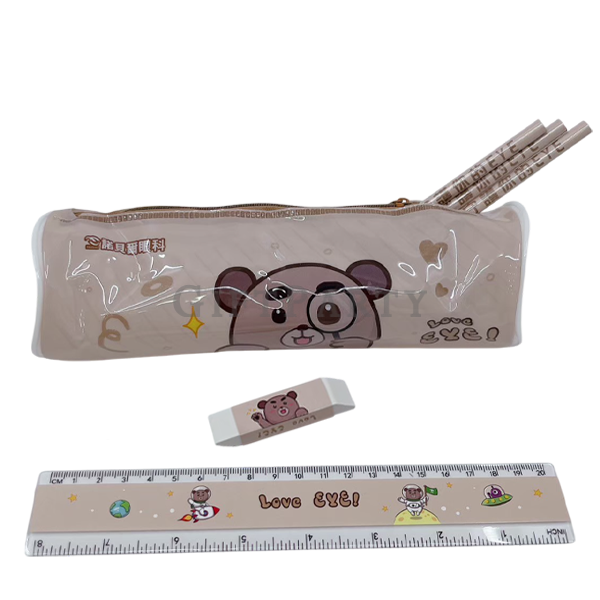 筆袋組,學生文具,卡通文具,兒童文具組,客製文具包,學童贈品,pencil case set,custom kids stationery,cartoon gift set,school mercha