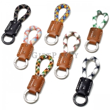 Leather Braided Keychain