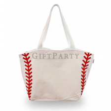 12 oz Baseball Canvas Shopping Bag