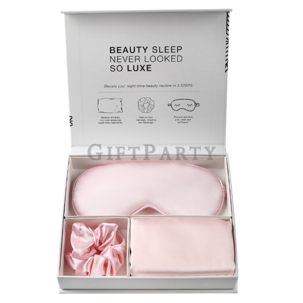 醫美通路贈品,醫美禮品,SPA VIp禮,禮品,仿絲色丁眼罩三件套禮盒5