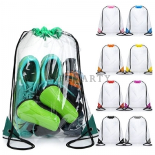 Clear PVC Drawstring Backpack
