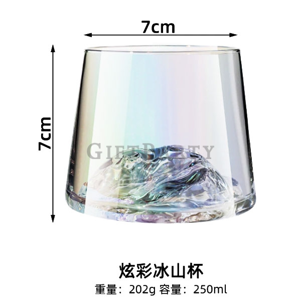 富士山水晶威仕忌杯,酒杯,玻璃杯,玻璃水杯,酒杯,禮品,