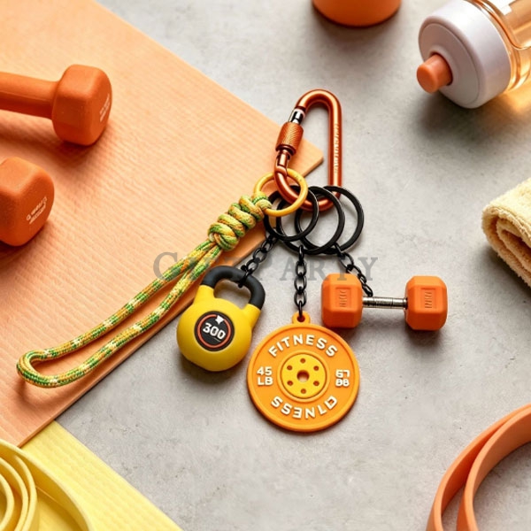 Mini Gym Equipment Keychain Specifications,迷你壺鈴啞鈴桿片登山扣鎖圈5