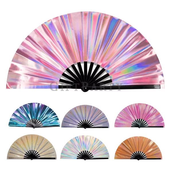 反光客製13英吋扇型竹扇,反光電音節扇,Rave客製扇,EDM音樂祭贈品,13英吋竹扇,大型活動應援扇