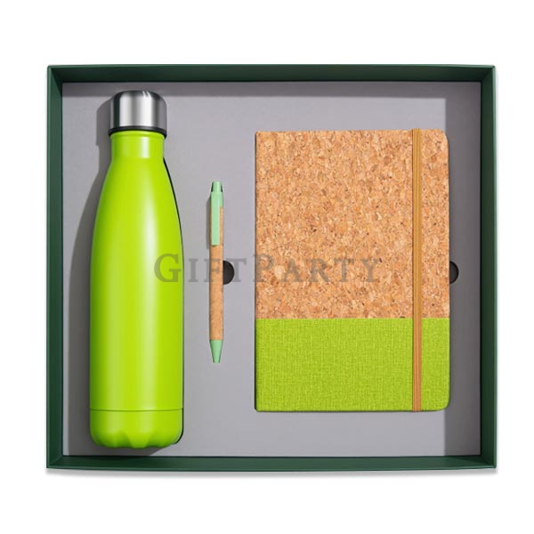 client appreciation gifts拚接軟木筆記本保溫瓶禮盒組5