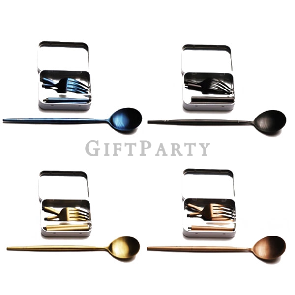 Portable travel stainless steel cutlery set flatware set with case,禮品,新款贈品,不鏽鋼餐具組,便攜口袋不繡鋼組裝餐具組
