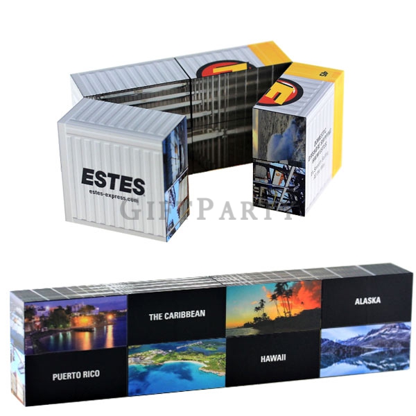 container puzzle cubes,custom promotional cubes,shipping company gifts,logistics giveaways,branded d