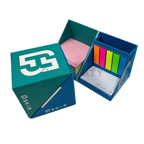 Custom sticky note box,輔銷品,銀行贈品,銀行禮品,客製便利貼便簽盒(彩印外殼)