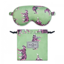 Silk eye mask drawstring bag set