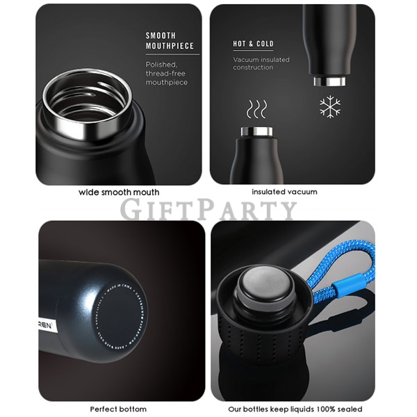 品牌贈品,專利保溫瓶,企業贈品,雙層不鏽鋼304保溫瓶500ml