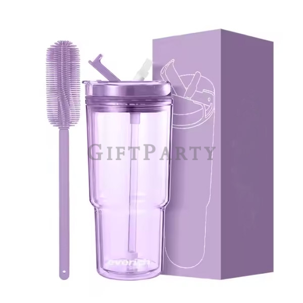 女性贈品,百貨公司贈品,AS透明吸管杯580ml,贈品,
