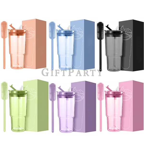 品牌贈品,企業贈品,輔銷品,精品贈品.,AS透明吸管杯580ml2