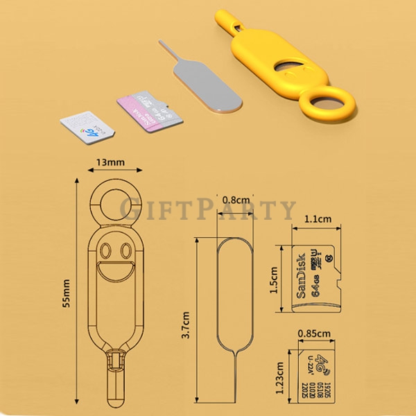 微笑防丟退針卡取針卡,電信贈品,手機贈品,廣發品,實用贈品,