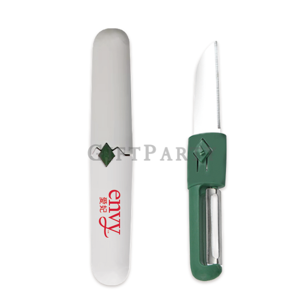 雙頭二合一削皮刀, 水果刀客製化, 去皮神器, 廚房禮品, 連鎖超市廣告輔銷品,Double-ended 2-in-1 peeler, customizable fruit knife, peeli