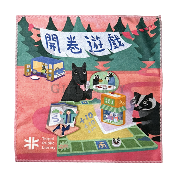 客製化超細纖維毛巾, 23x23cm方巾, 拭鏡巾客製, 運動擦汗巾, 全彩昇華轉印毛巾Customized microfiber towels, 23x23cm square towels, cus
